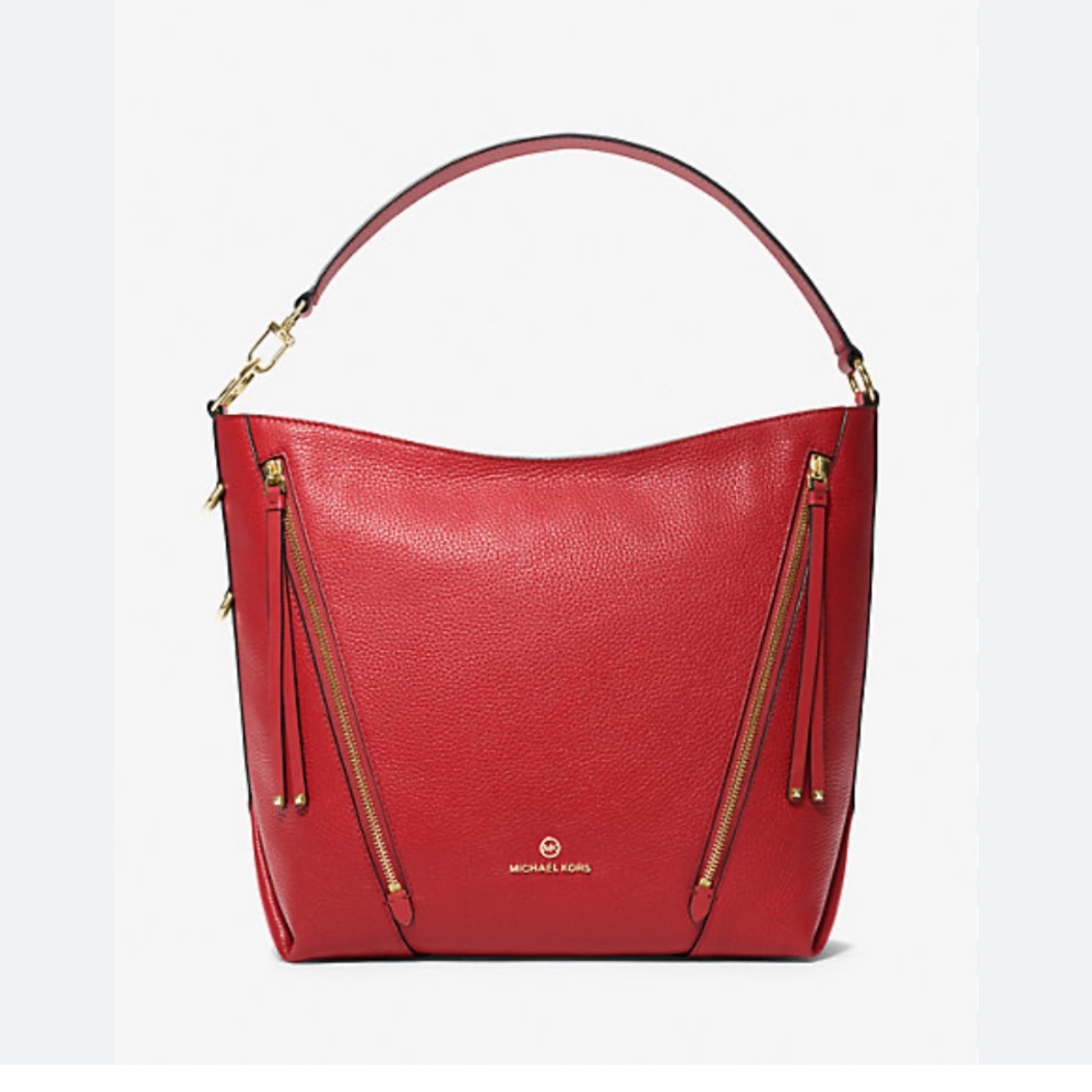 Michael Kors Brooklyn Large Pebbled Leather Shoulder Bag